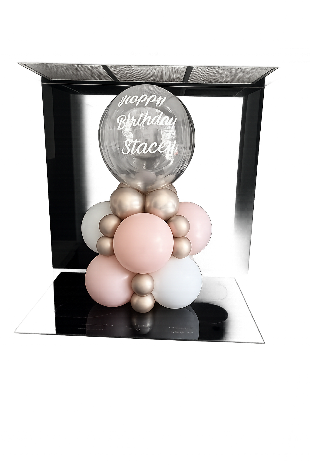 Personalised balloon display arrangement